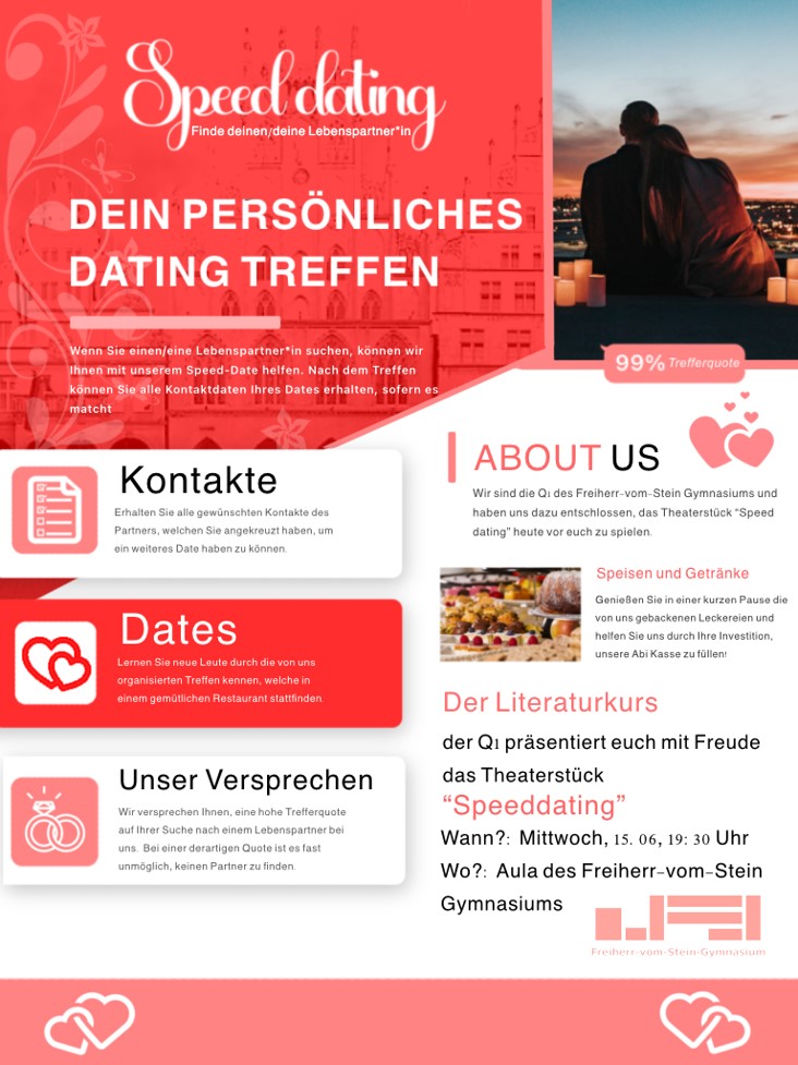 Plakat Speeddating Ein Inspektor kommtg