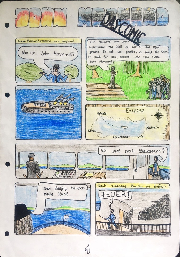 4 John Maynard Comic 1. Teil