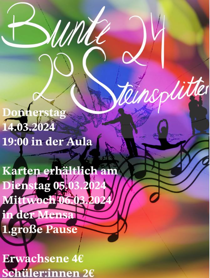 Bunte Steinsplitter 2024 Plakat