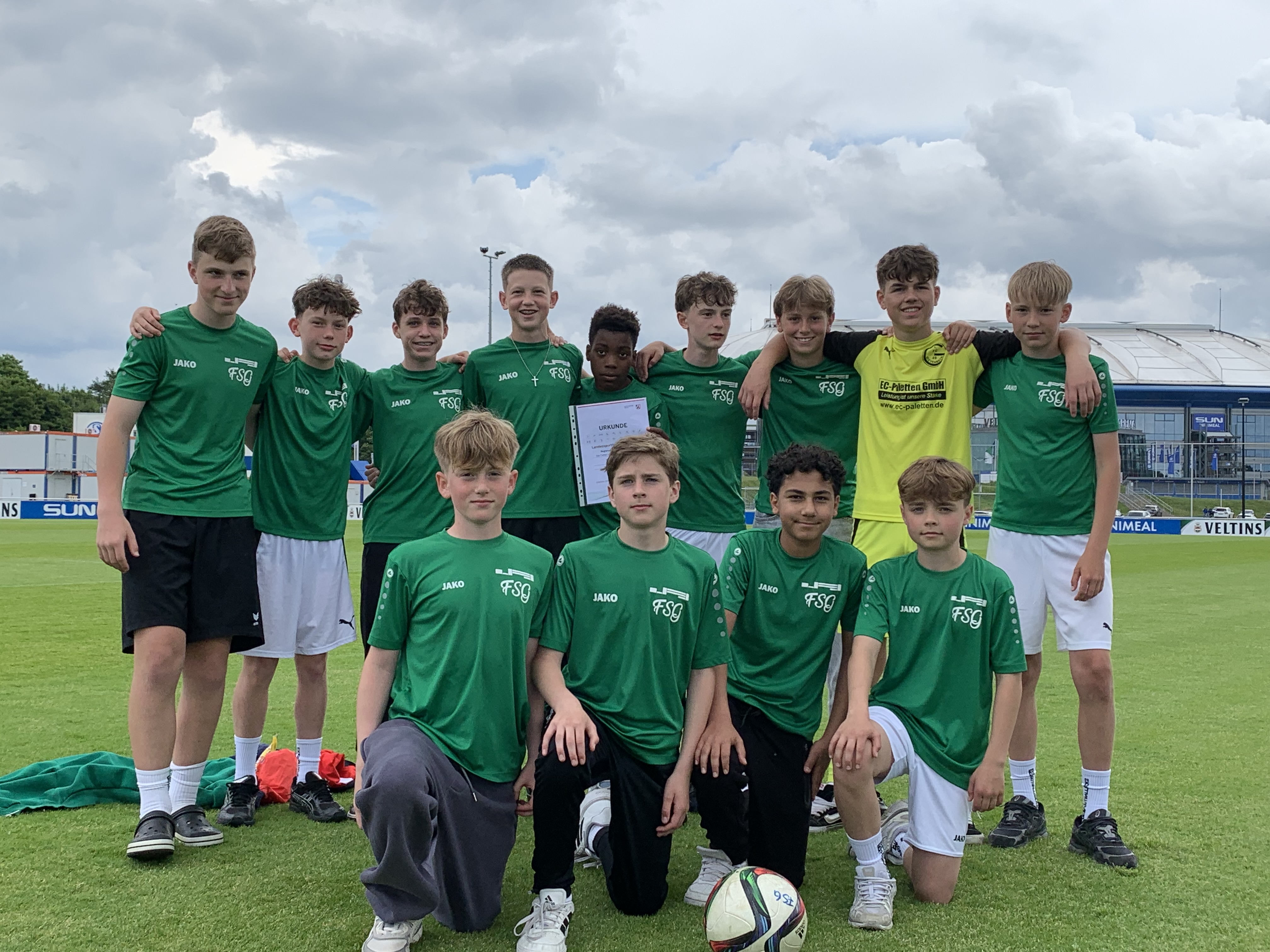 Zweiter Platz für die Jungen vom FSG beim Landessportfest der Schulen Fußball WK III 1
