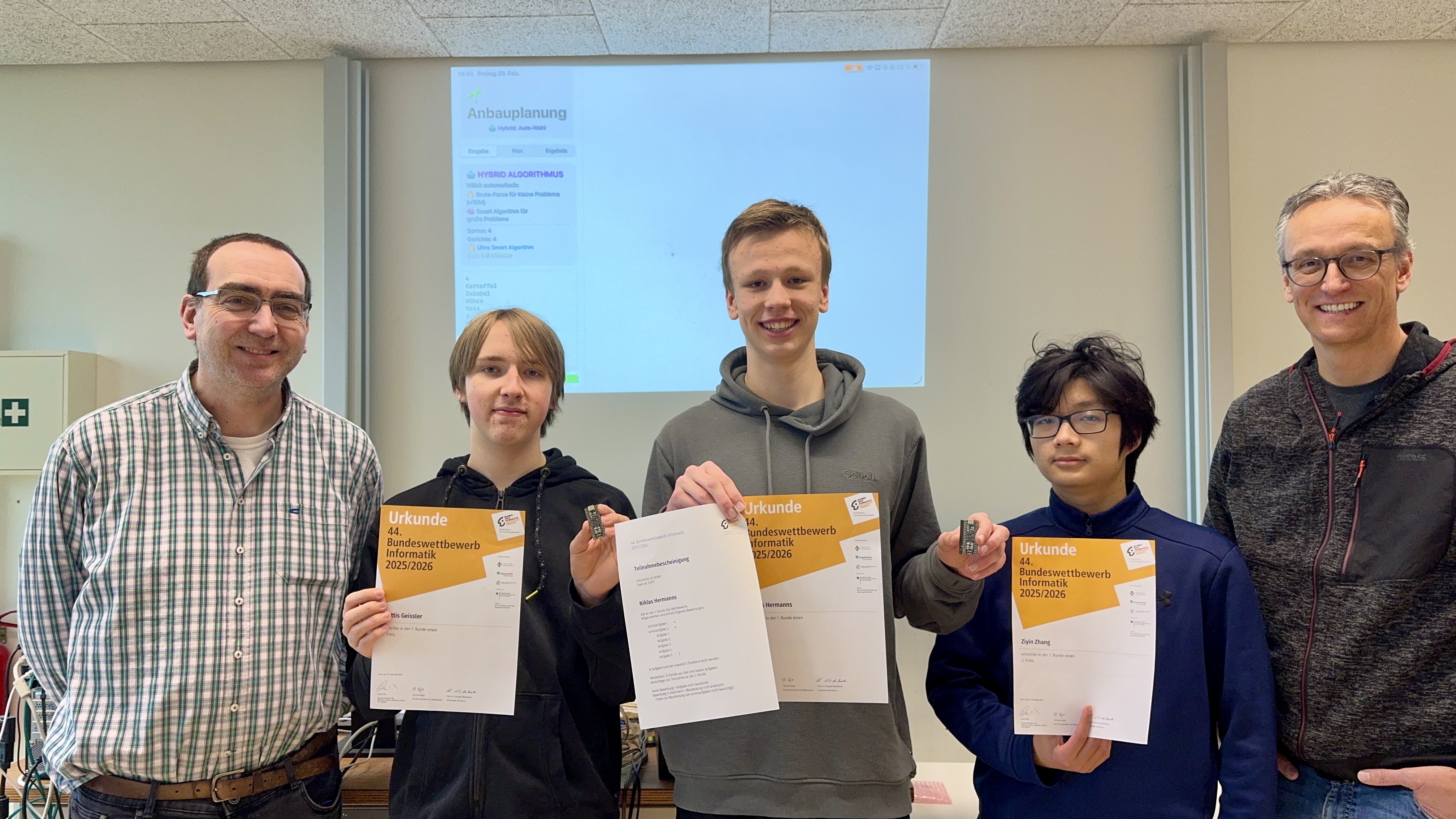 Informatik Talente am Stein glänzen beim 44ten Bundeswettbewerb
